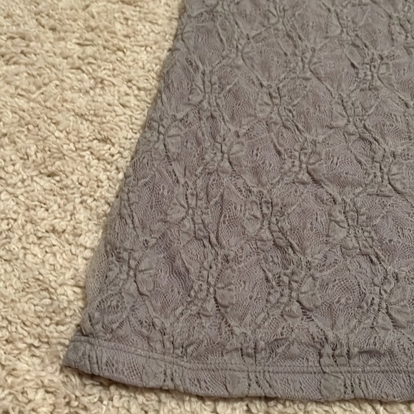 Pull&Bear Mini Sexy Gray Lace Dress - Picture 3 of 7